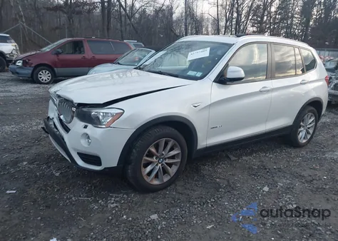 2017 BMW X3 xDrive28I z USA, uszkodzony, nr VIN 5UXWX9C34H0W71696